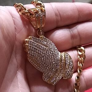24 kt gold plated gold plated 30" chain